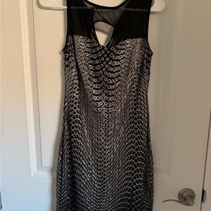 NWT, Jump Apparel black Silver Dress, Sz 7/8